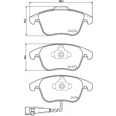 8DB 355 014-031 HELLA Комплект тормозных колодок, дисковый тормоз