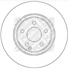 15812 MAPCO Тормозной диск