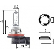 8GH 008 358-151 HELLA Лампа накаливания, основная фара; лампа накаливани