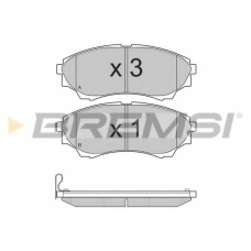 BP3232 BREMSI Комплект тормозных колодок, дисковый тормоз