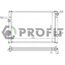 PR 9565A3 PROFIT Радиатор, охлаждение двигателя