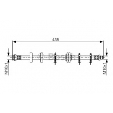 1 987 481 189 BOSCH Тормозной шланг