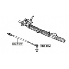 0321-CRV ASVA Наконечник поперечной рулевой тяги