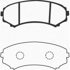 J PA-509AF JAPANPARTS Комплект тормозных колодок, дисковый тормоз