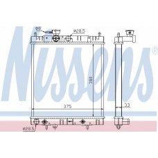 629871 NISSENS Радиатор, охлаждение двигателя
