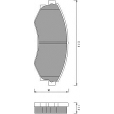 AC485281D AC Delco Комплект тормозных колодок, дисковый тормоз