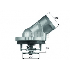 TI 45 87D MAHLE Термостат, охлаждающая жидкость