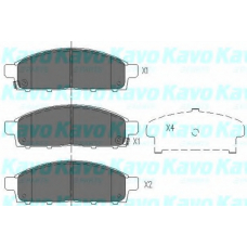 KBP-5520 KAVO PARTS Комплект тормозных колодок, дисковый тормоз
