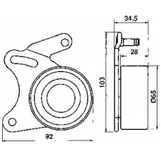 VKM 15210 SKF Натяжной ролик, ремень грм