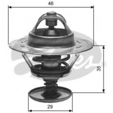 TH10482G1 GATES Термостат, охлаждающая жидкость