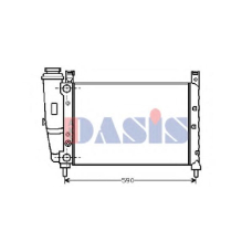 080850N AKS DASIS Радиатор, охлаждение двигателя