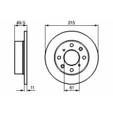 0 986 478 651 BOSCH Тормозной диск