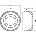 MBD017 MINTEX Тормозной барабан