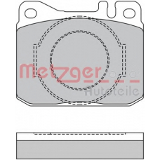 1170385 METZGER Комплект тормозных колодок, дисковый тормоз