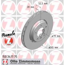 150.3417.75 ZIMMERMANN Тормозной диск