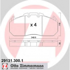 29131.300.1 ZIMMERMANN Комплект тормозных колодок, дисковый тормоз