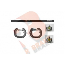 79RBKT0091 R BRAKE Комплект тормозных колодок