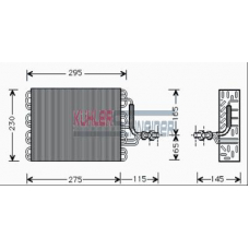 8704401 KUHLER SCHNEIDER Испаритель, кондиционер