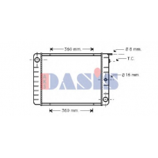 220750N AKS DASIS Радиатор, охлаждение двигателя