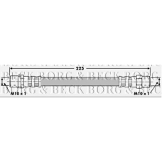 BBH6636 BORG & BECK Тормозной шланг