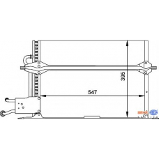 8FC 351 035-291 HELLA Конденсатор, кондиционер