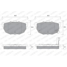 151-1135 WEEN Комплект тормозных колодок, дисковый тормоз