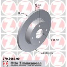 370.3063.00 ZIMMERMANN Тормозной диск