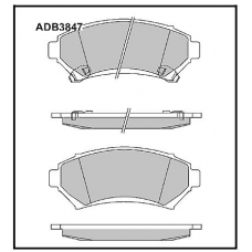 ADB3847 Allied Nippon Тормозные колодки