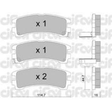 822-408-0 CIFAM Комплект тормозных колодок, дисковый тормоз