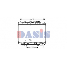 110630N AKS DASIS Радиатор, охлаждение двигателя