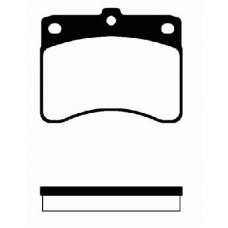 1501225107 S.b.s. Комплект тормозных колодок, дисковый тормоз