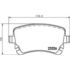 8DB 355 010-971 HELLA PAGID Комплект тормозных колодок, дисковый тормоз