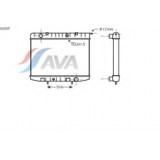 OL2337 AVA Радиатор, охлаждение двигателя