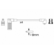 0 986 356 757 BOSCH Комплект проводов зажигания