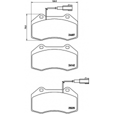 8DB 355 016-141 HELLA PAGID Комплект тормозных колодок, дисковый тормоз