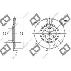 BD1101 DJ PARTS Тормозной диск