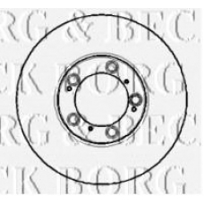 BBD5763S BORG & BECK Тормозной диск