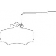 WBP21271A WAGNER LOCKHEED Комплект тормозных колодок, дисковый тормоз