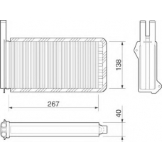 350218209000 MAGNETI MARELLI Теплообменник, отопление салона