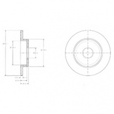 BG3761 DELPHI Тормозной диск