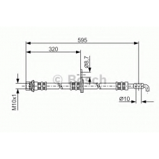 1 987 476 257 BOSCH Тормозной шланг