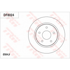 DF8024 TRW Тормозной диск