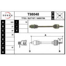 T98048 EAI Приводной вал