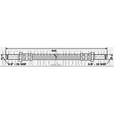 BBH6561 BORG & BECK Тормозной шланг