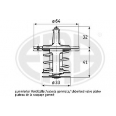350303 ERA Термостат, охлаждающая жидкость