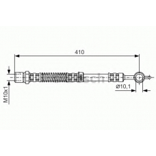 1 987 481 145 BOSCH Тормозной шланг