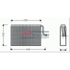 8712201 KUHLER SCHNEIDER Испаритель, кондиционер