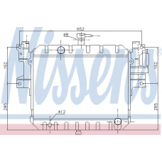 61763 NISSENS Радиатор, охлаждение двигателя