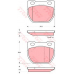 GDB1209 TRW Комплект тормозных колодок, дисковый тормоз
