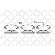 869 001-SX STELLOX Комплект тормозных колодок, дисковый тормоз